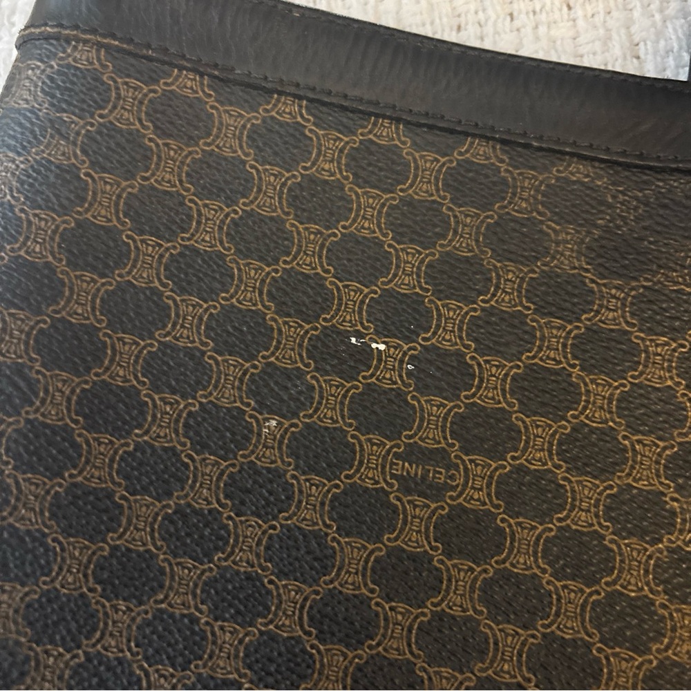 Celine Black and Brown Monogram Bag - Picture 4 of 10